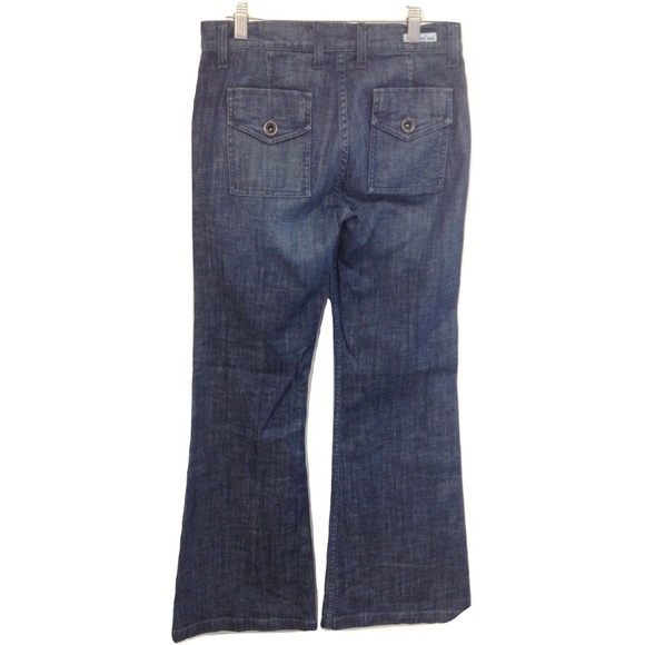 NWT Womens Size 4 or 27 27x32 1/2 Level 99 Anthropologie Blue Denim Flare Jeans - Picture 4 of 4